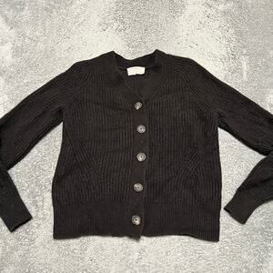 Everlane Cardigan Sweater Womens XS Wool Button Chunky *